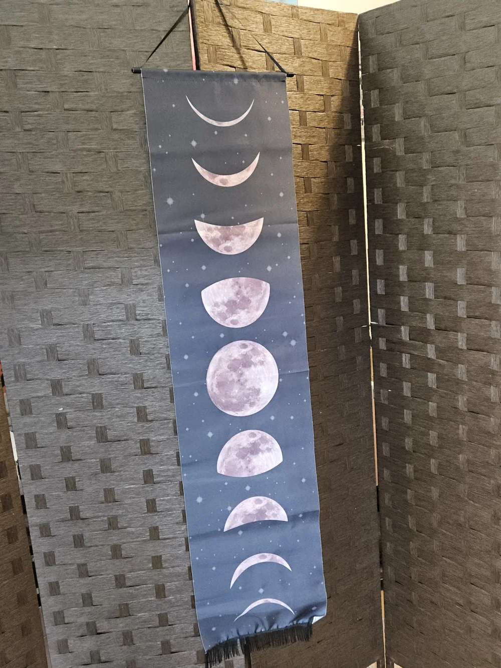 Moon Phase Wall Tapestry - Purple Moon Design